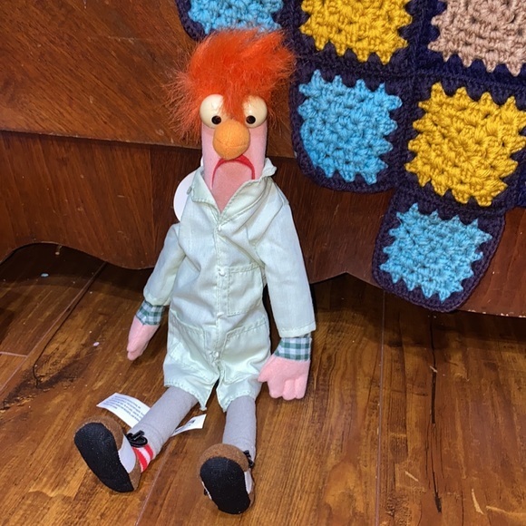 Disney Toys Nwt Rare Beaker Muppet Vision 3d Plush With Tags Disney World Parks Lab Coat 2
